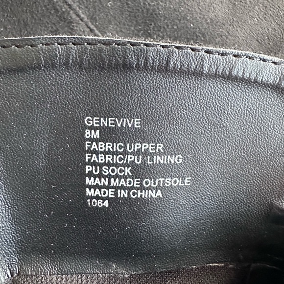 Steve Madden over the knee boots block heel almond, black synthetic suede 7,5 - Picture 8 of 8